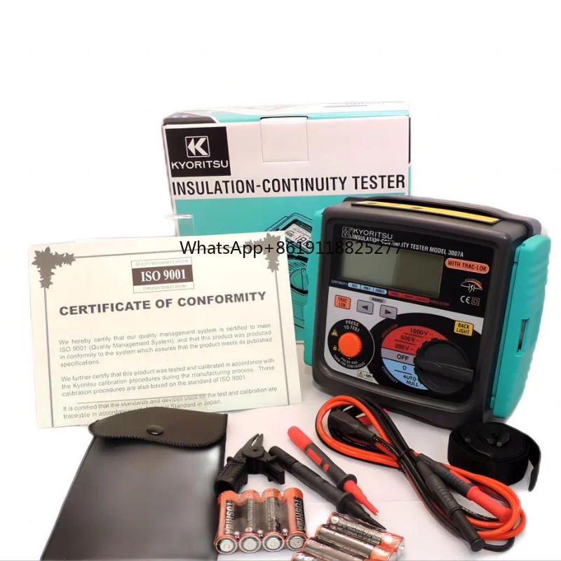 

Top-ranking products Kyoritsu MODEL 3007A Digital Insulation Continuity Tester