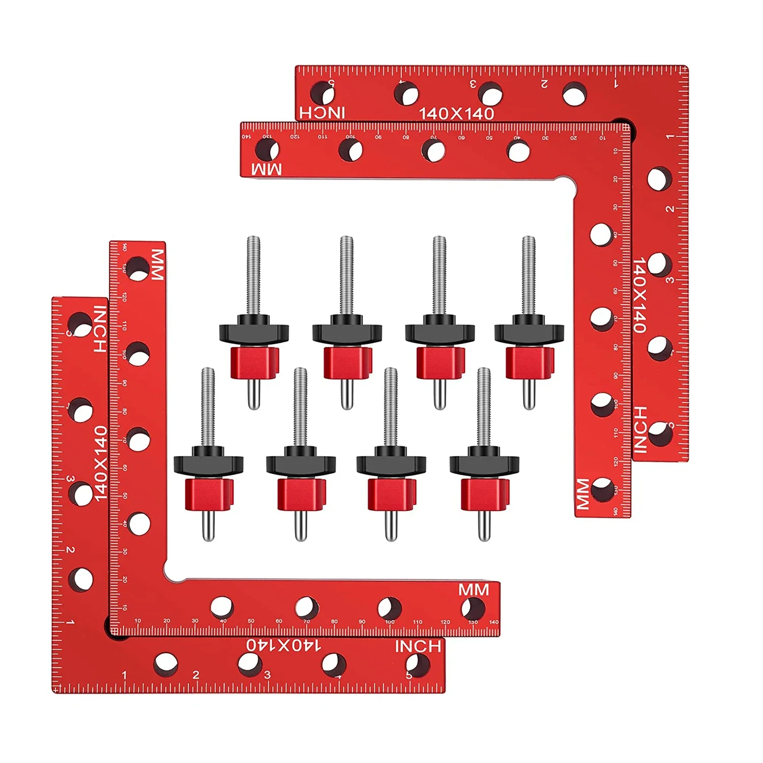 

90° Positioning Squares Right Angle Clamps for Woodworking Aluminium Alloy Corner Clamp Carpenter Clamping Tool for Cabinets