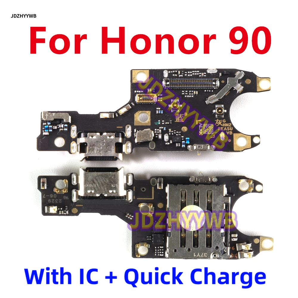 Dock Connector USB Charger Charging Port Flex Cable Board For Huawei Honor 90 USB Type-C 2.0 With Mic Microphone