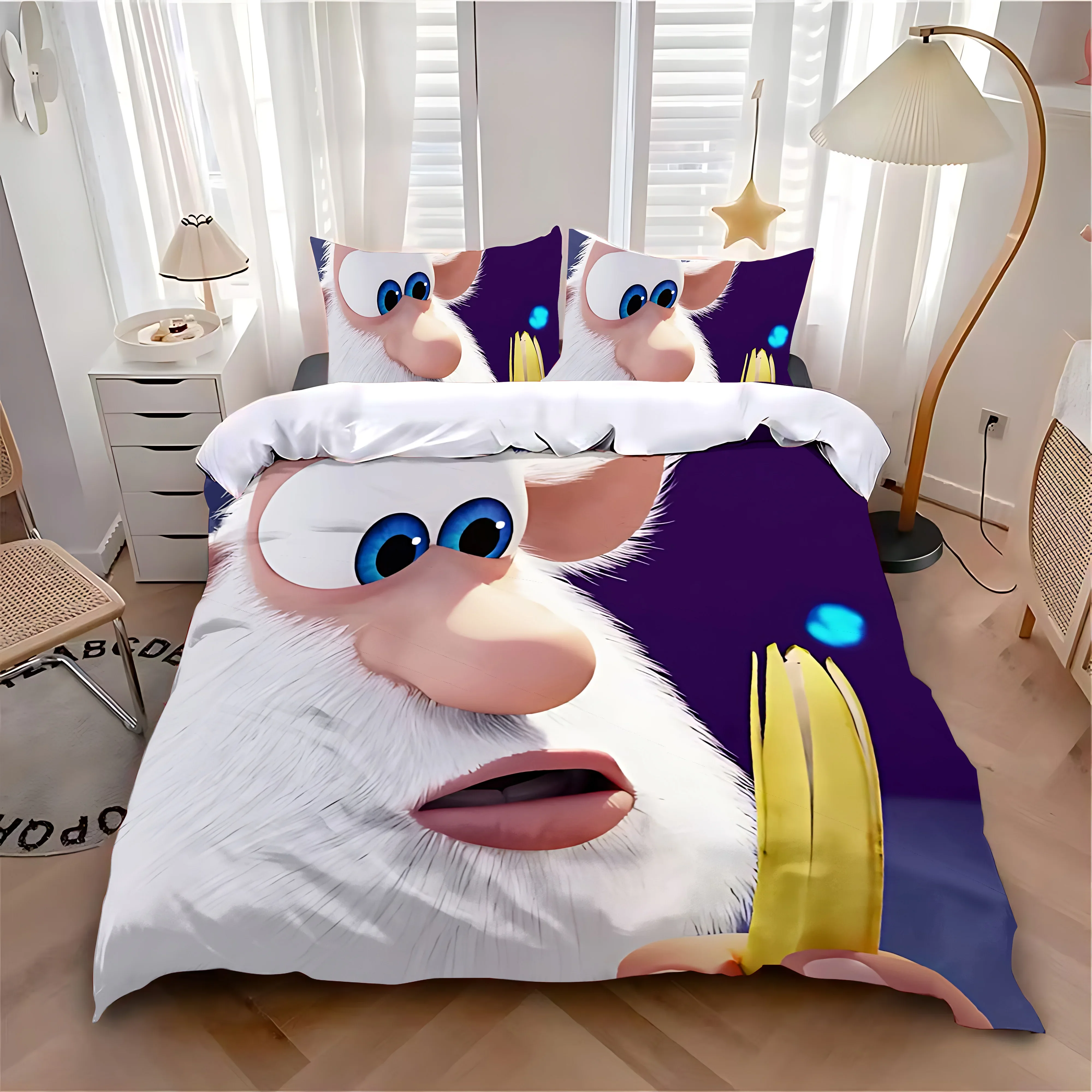 Dekbedovertrek Kussensloop Beddengoed Set Hot Cartoon B-Boobas Volwassen Jongen Meisje Slaapkamer Decoratie Kinderen Enkel Dubbel Groot Formaat