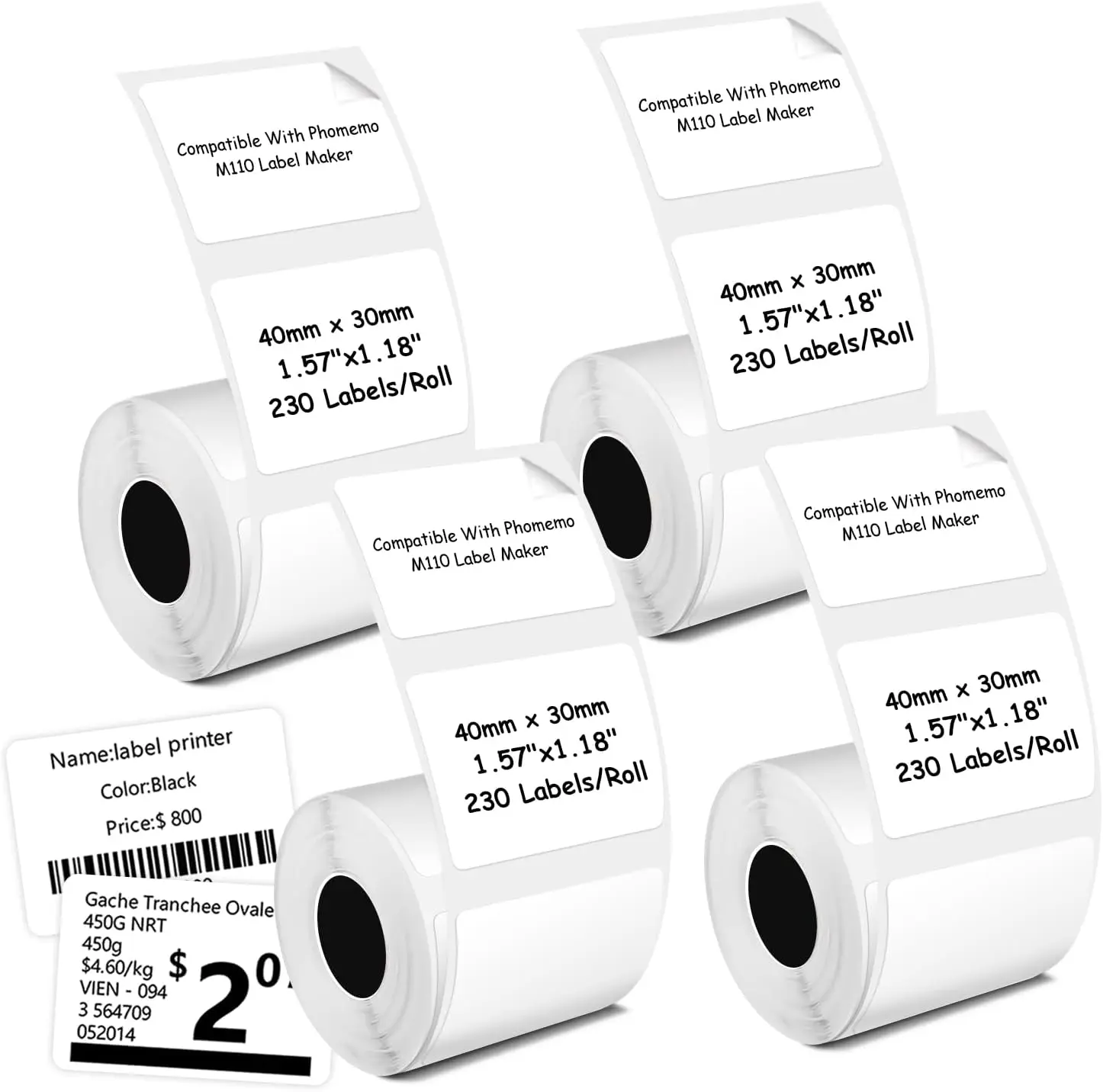 Thermal Labels For M110/M221/M220/M120/M200 Printer 1.57\