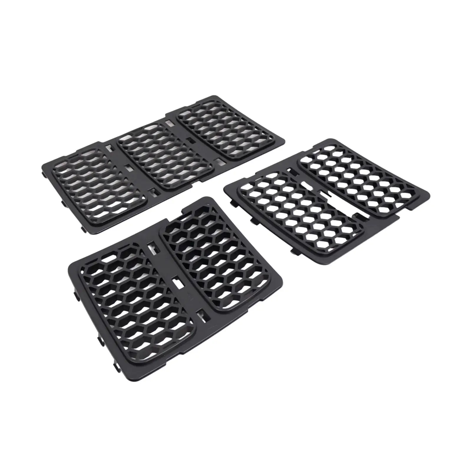 3x Honeycomb Grille Inserts 68143073AC Replace for Jeep Grand Cherokee