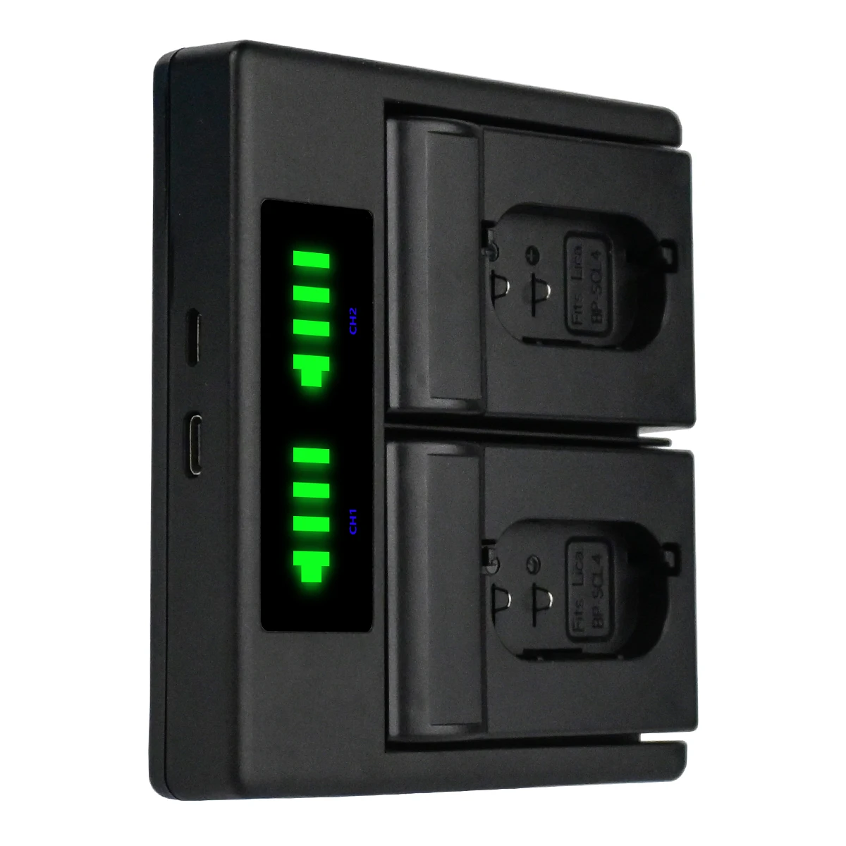 BP-SCL4 USB-Doppelladegerät für Leica Q2 SL2 SL(TYP 601) Kamera, BP-SCL4 Akkuladegerät