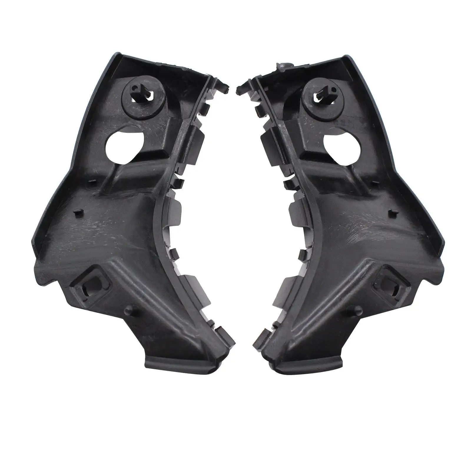 2 Pieces Bumper Bracket Repair Parts Left and Right Side Black Bumper Support Stand Accessories for Peugeot 107 2005 - 2014