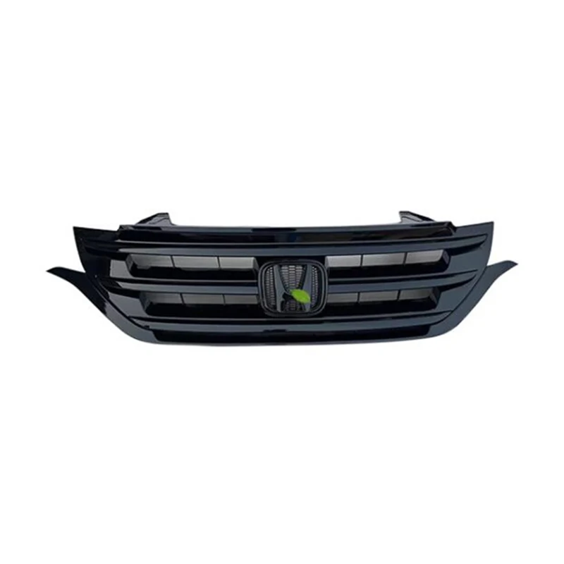 For Honda CRV Car Grille Trim Accessories ABS Front Bumper Splitter Black Grills Body Kit 2012-2015 Year