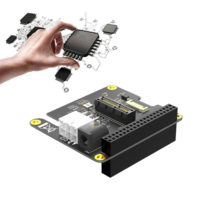 Voor Raspberry Pi 5 Pcie FFC Naar Pcie X1 Slot HOED Uitbreidingskaart Gen2 Gen3 Voor Raspberry Pi Met 40Pin GPIO Connector