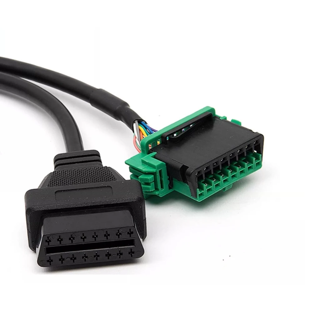 Obd2 16pin 2 في 1 كابل obd2 واحد إلى اثنين تمديد الكابلات لسيتروين/بيجو 16pin obd 2 موسع محول أدوات التشخيص