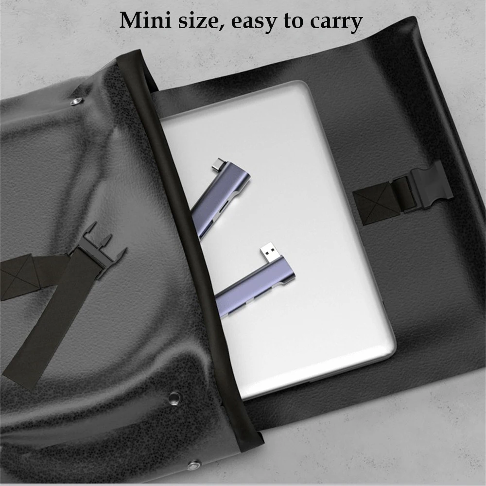 4 منافذ USB 3.0 Hub USB Hub عالي السرعة من النوع c الفاصل 5Gbps لملحقات جهاز الكمبيوتر متعدد المنافذ HUB 4 منافذ USB 3.0 2.0 #6