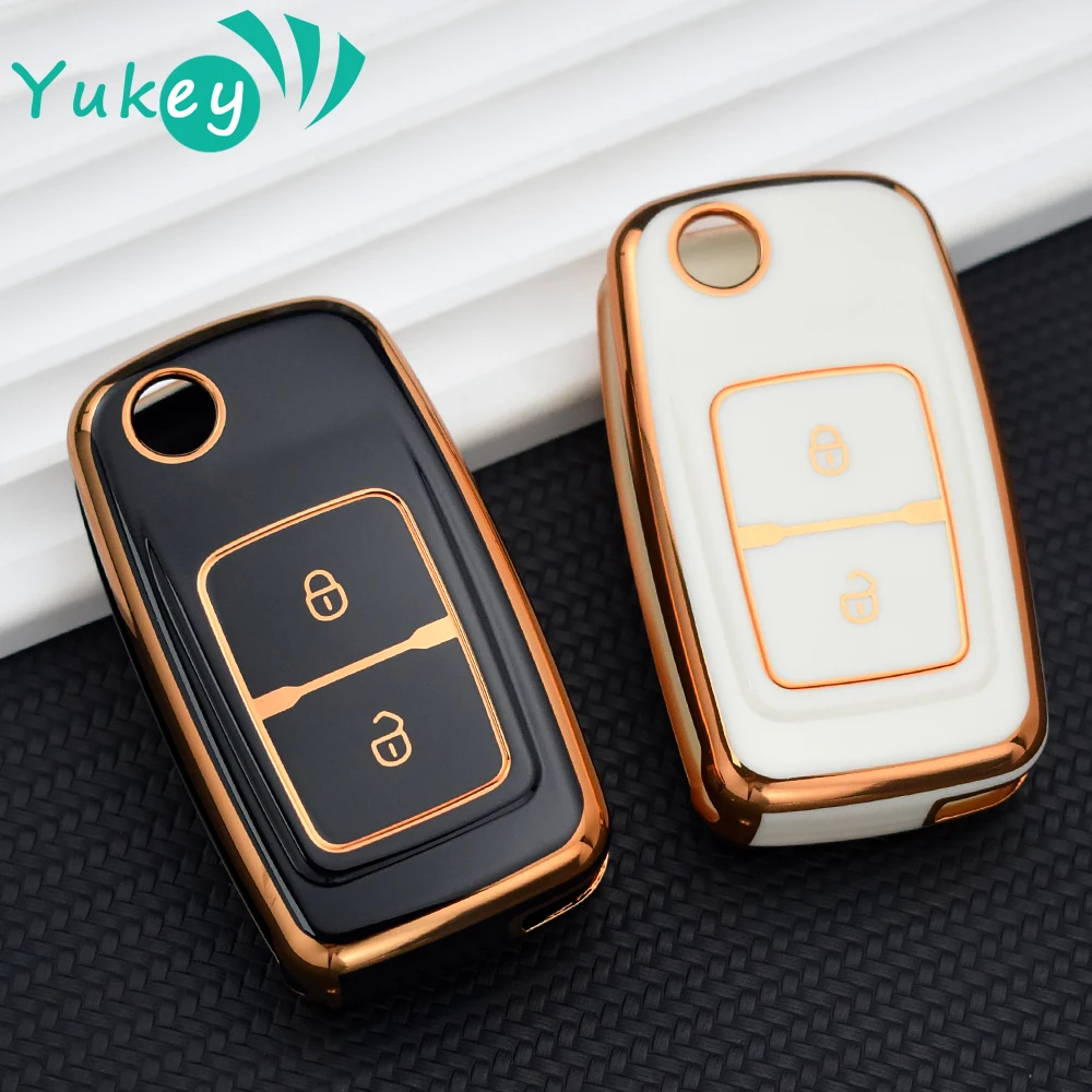 2 Buttons TPU Car Key Case for CHERY A5 FULWIN TIGGO E5 A1 COWIN EASTER Modified Remote Protect Shell Fob