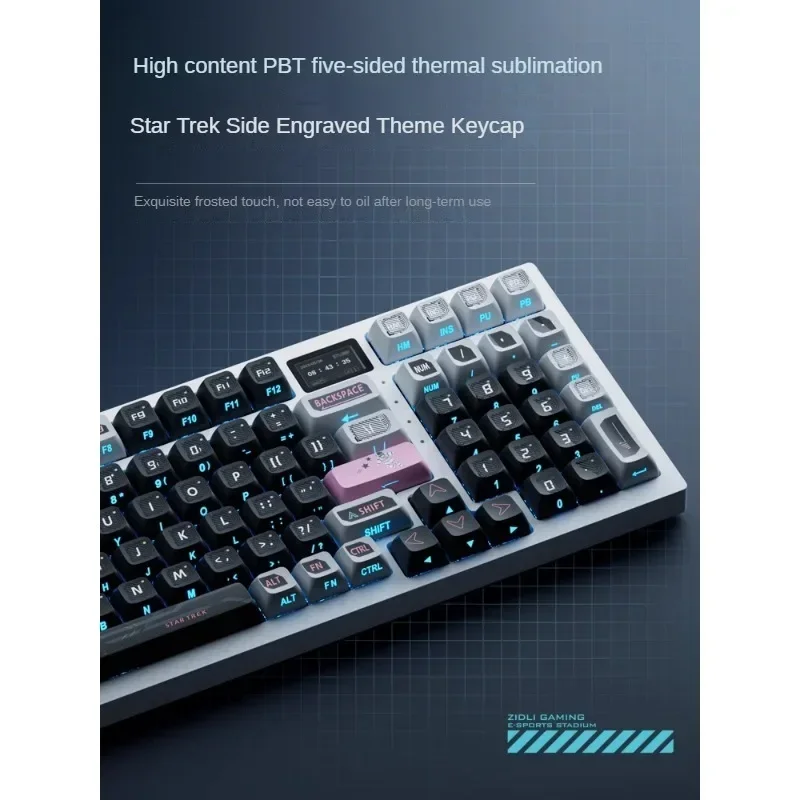 FK980 Mechanical Keyboard Wireless Bluetooth Three Mode Gasket Hot Swap Low Delay Custom E-sports Gaming Customization Keyboard