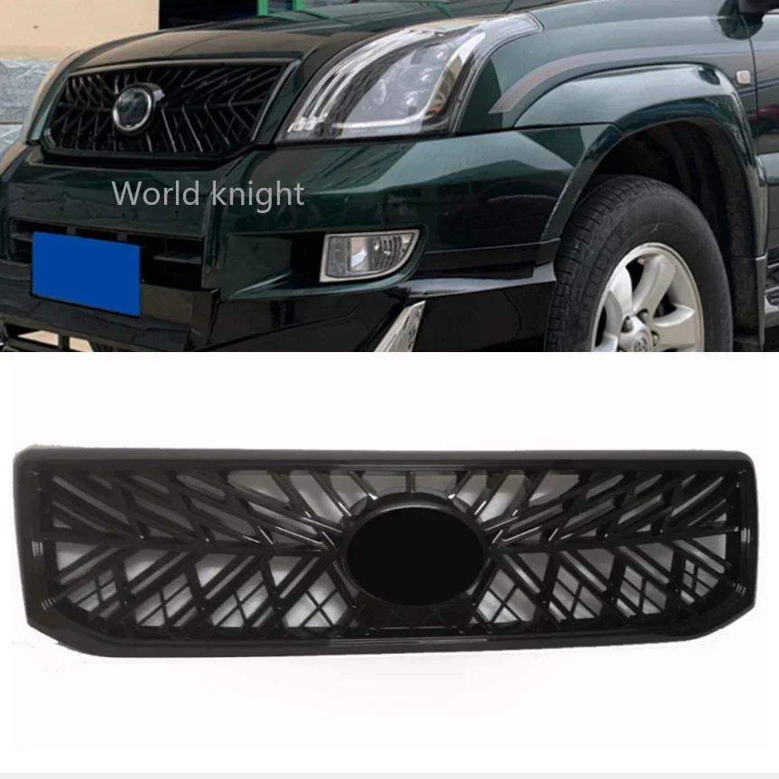 For Prado Front Grill For Toyota Land Cruiser 120 Lc120 Fj120 2700 4000 2003-2009 Front Racing Grills Cover Bumper Grilles