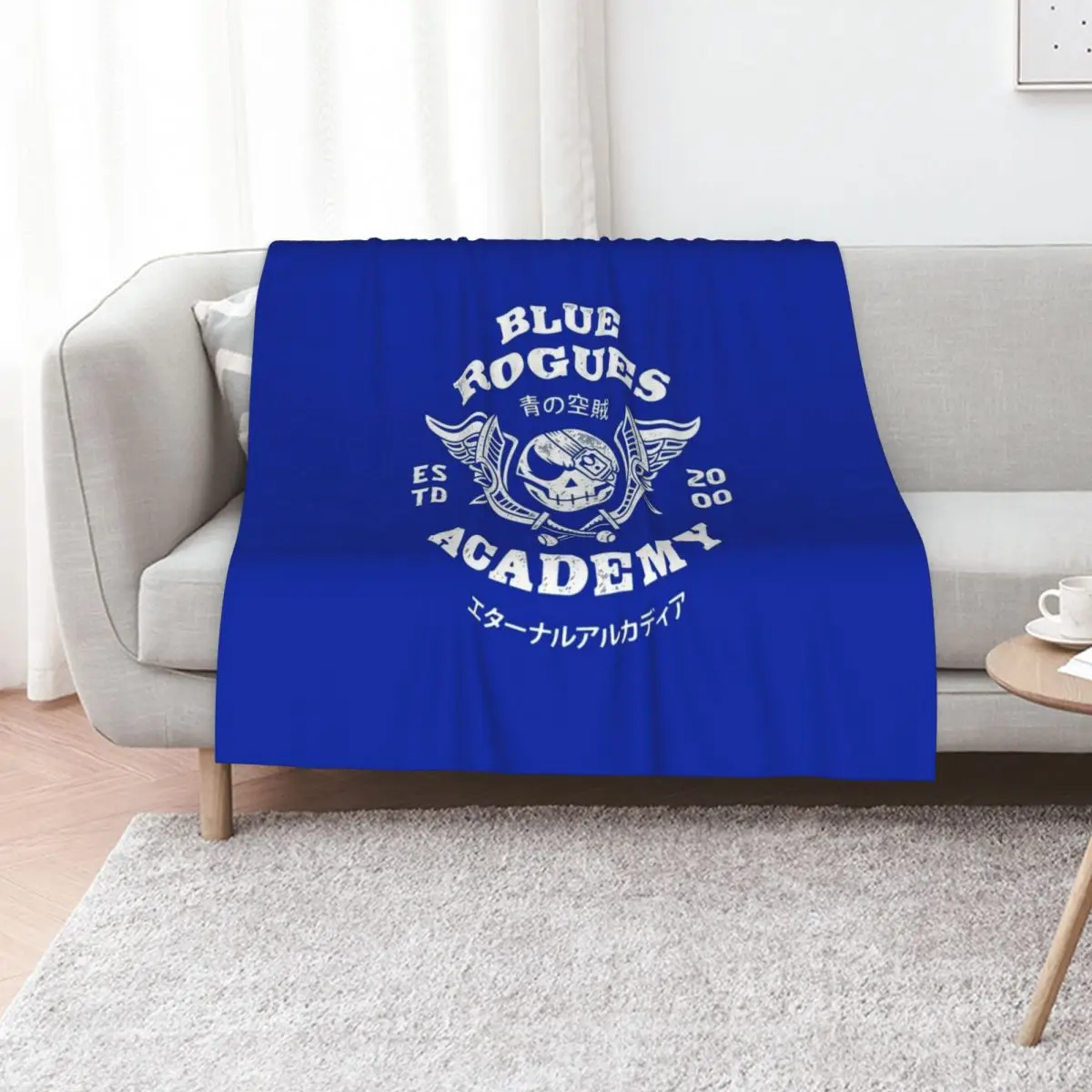Blue Rogues Air Pirates Throw Blanket Plaid on the sofa Winter beds Comforter Luxury Brand Soft Soft Plaid Blankets