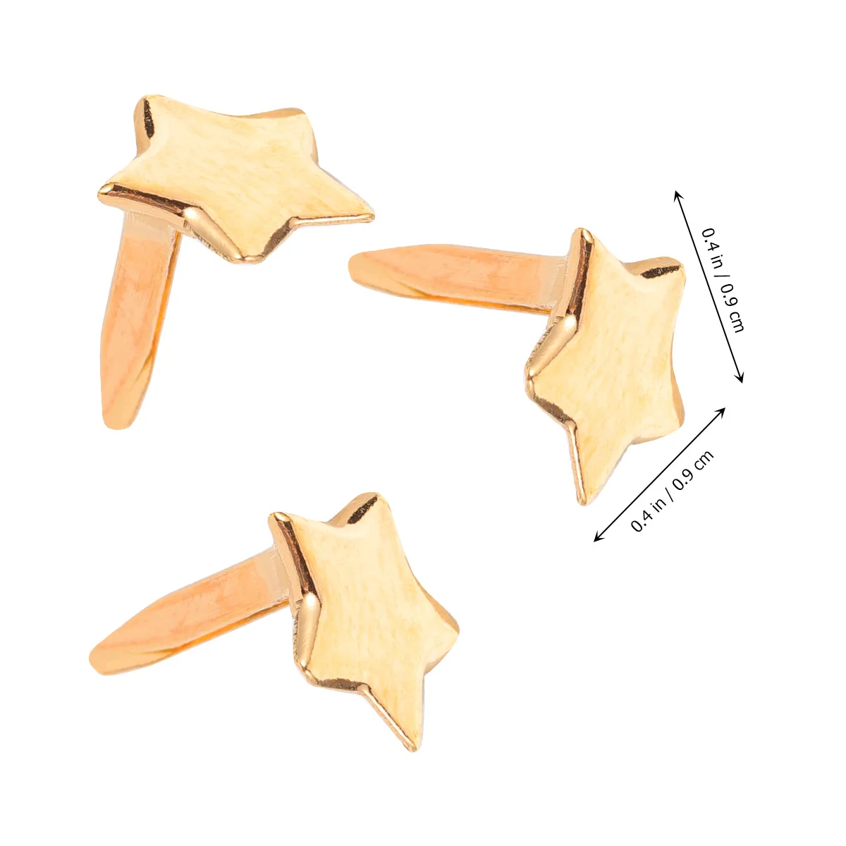 

300 Pcs Mini Brads for Paper Crafts Snails on Both Feet Kids DIY Accessories Double