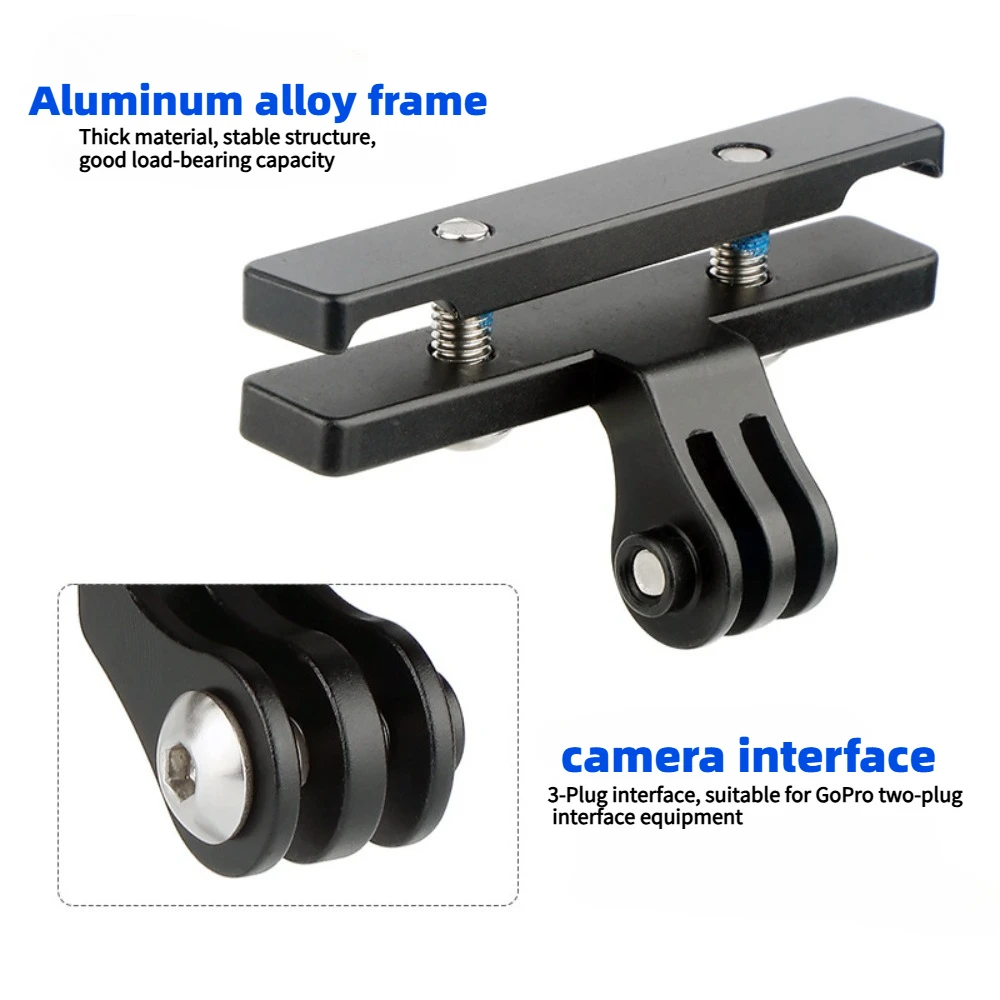 Кронштейн для крепления седла велосипеда, держатель лампы из алюминиевого сплава, подходит для адаптера интерфейса камеры Gopro