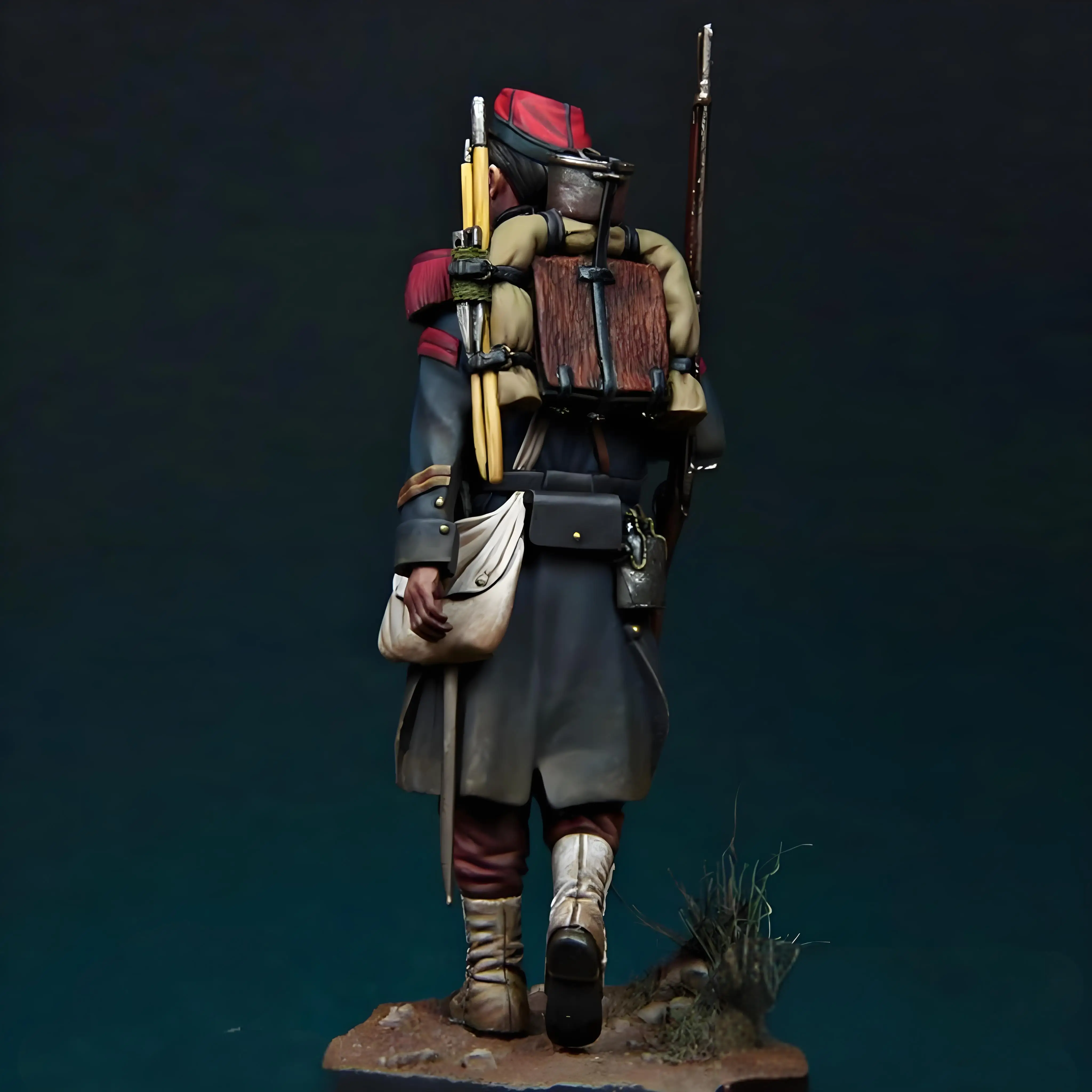 1/24 French Infantry Set GK Resin Model Character Soldier Military Theme Action Character Model Toy Soldier Unpainted Set