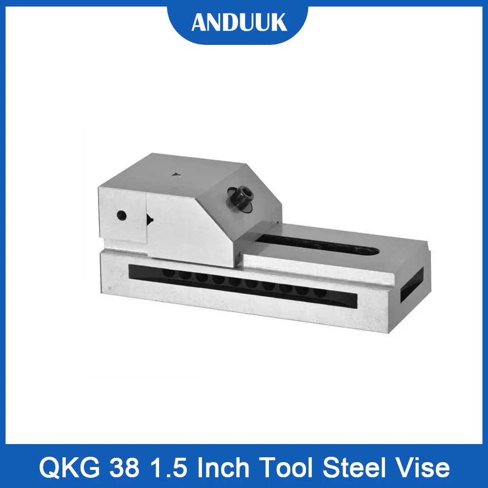 

QKG38 Lathe Vice 1.5 Inches Tool Steel Vise Bench Clamp For Milling Bench Drill Press Stand Lathe Mini Tools EDM Surface Grinder