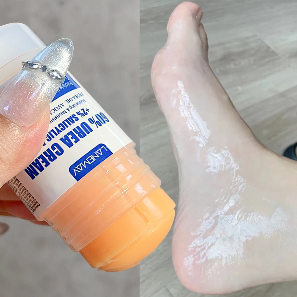 60g Feet Cream Stick for Dry Rough Cracked Feet Heel Remobing Callus Foot Cream Stick Preventing Cracking Moisturizing Dry Foot