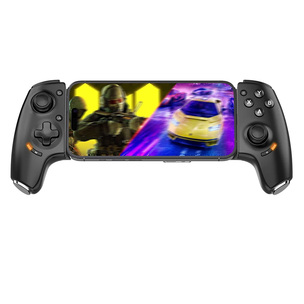 Wired Mobile Controller AB01 for Switch/iOS/Android/PC,Wireless Gamepad with Hall Effect Joysticks&Trigger,Cooling Fan,Macro Key