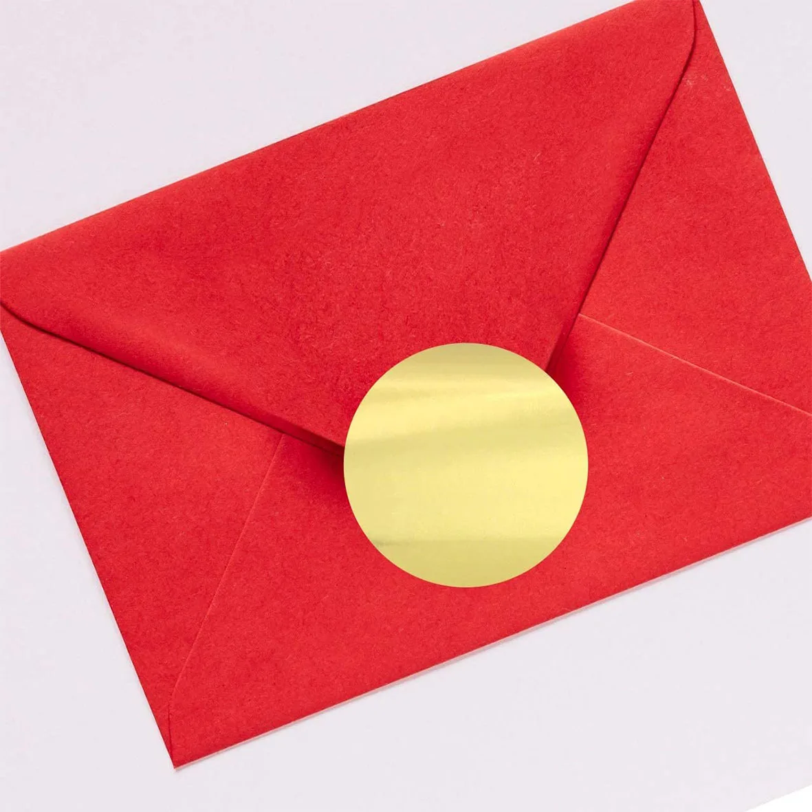 Matte Gold prateado em relevo adesivo, etiqueta de decoração para selagem Envelope, envoltório impermeável suprimentos, suprimentos de presente, 300pcs por rolo