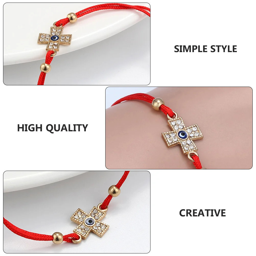 سوار متقاطع من سبيكة غير قابلة للتلاشي، ذراع متين، حبل زينة يدوي أنيق، ملحق يرتدي يوميًا