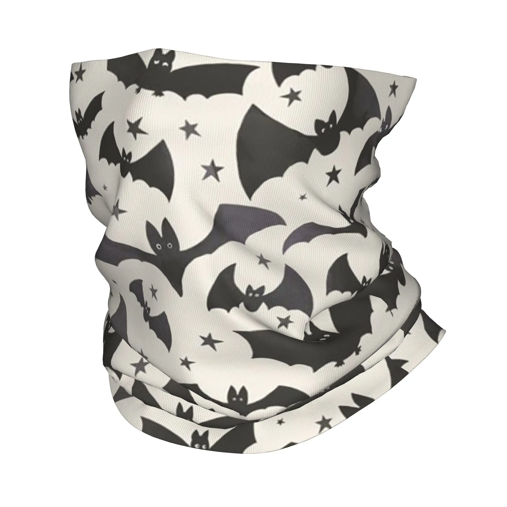 

Gothic Witch Bats Pattern Ghost Halloween Bandana Neck Gaiter Printed Wrap Mask Scarf Cycling Scarf Riding For Men Women Adult