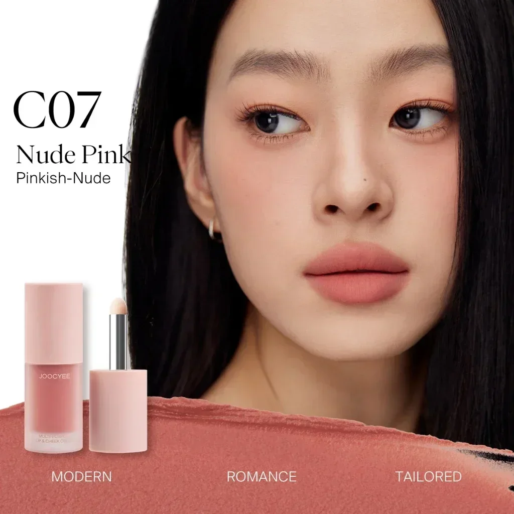 

JOOCYEE Original Liquid Lipstick Blusher Cream Lip Glaze Natural Easy to Blend Long-Wearing Waterproof Long-Lasting Rare Makeup