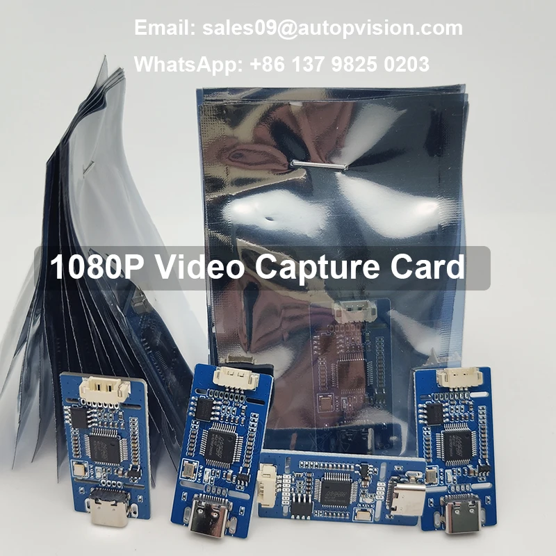 10pcs USB Output Board/TYPE-C Output Board CVBS To USB Capture AV CVBS Analog Signal S-VIDEO Signal To Digital Driver-free 1080P