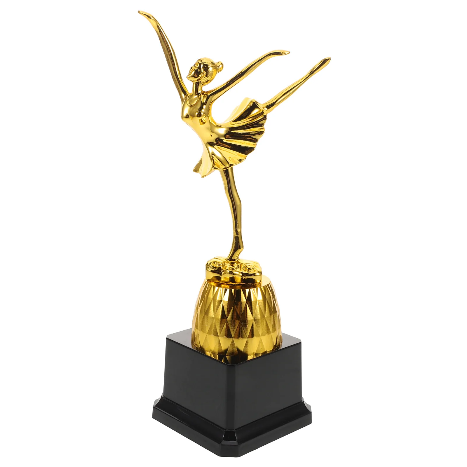 Trofeo de danza de ballet, premio de competición de baile de diseño elegante dorado, recuerdo para escuelas, trofeos de premio, trofeo pequeño