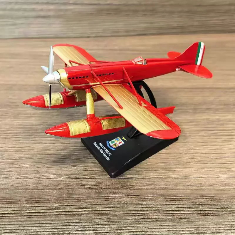 Diecast 1:72 Maki MC.72 Red Water Dispenser Alloy Airplane Model Static Collection Decorated Holiday Gifts Toys