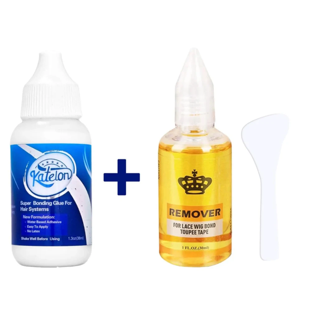 

3pc Lace Wig Glue Set-Waterproof & Invisible Bonding Adhesive,Strong Hold for Front Lace Wigs, Long-Lasting & Sweatproof Formula