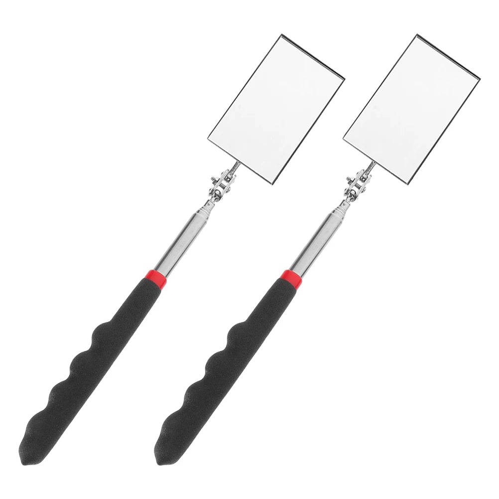 

2pcs Extendable Inspection Flexible Telescoping Automotive Mechanic Tool Adjustable Rectangle For Vehicle Repair Under Car