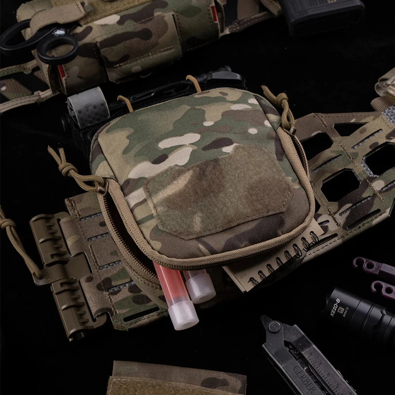 AG Utility Pouch MOLLE Storage Organizer Pouch لمصباح يدوي IFAK طقم طبي EDC Glow Sticks