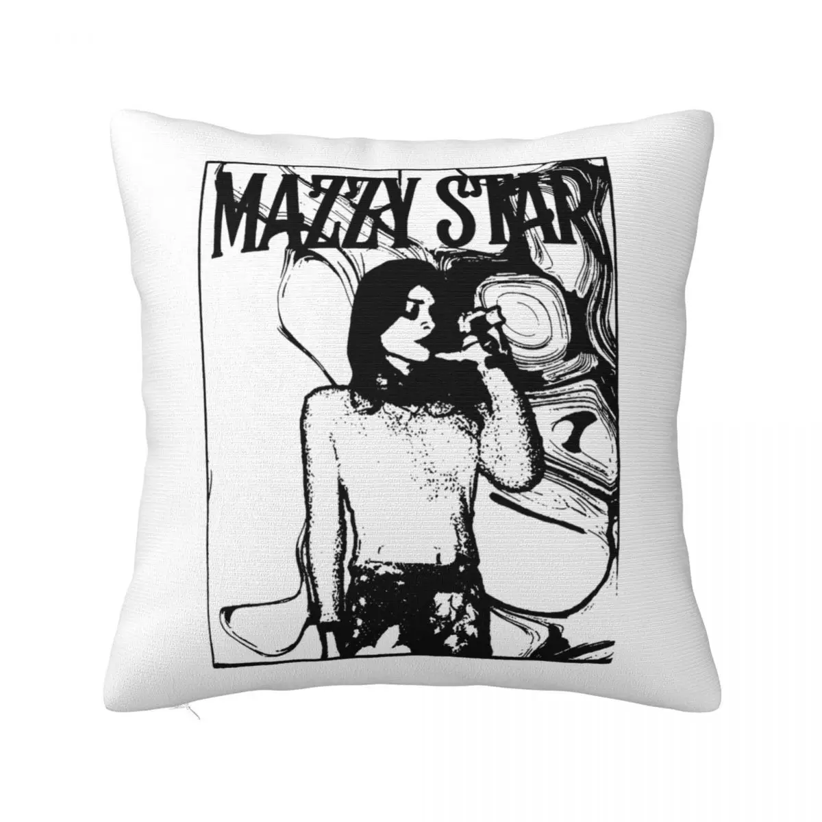 Vintage Rock Mazzy Star Pillow Case Music Cushion Cover Awesome Zippered Decor Pillowcover for Home 45*45cm