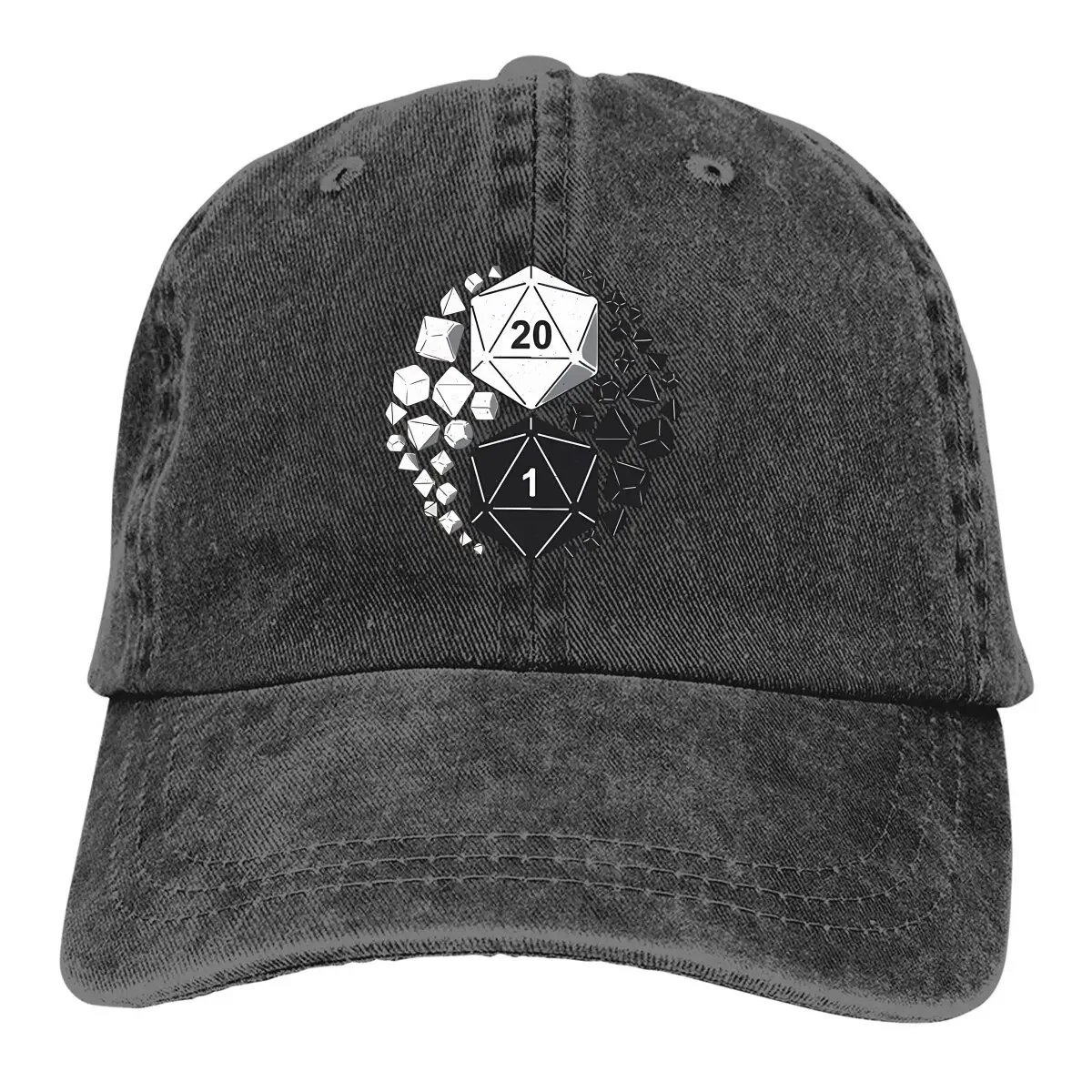 قبعة بيسبول للرجال مغسولة ، قبعات رعاة البقر Snapback لسائق الشاحنة يانغ D20 Yin Yang ، قبعة أبي ، قبعات جولف لعبة DSD