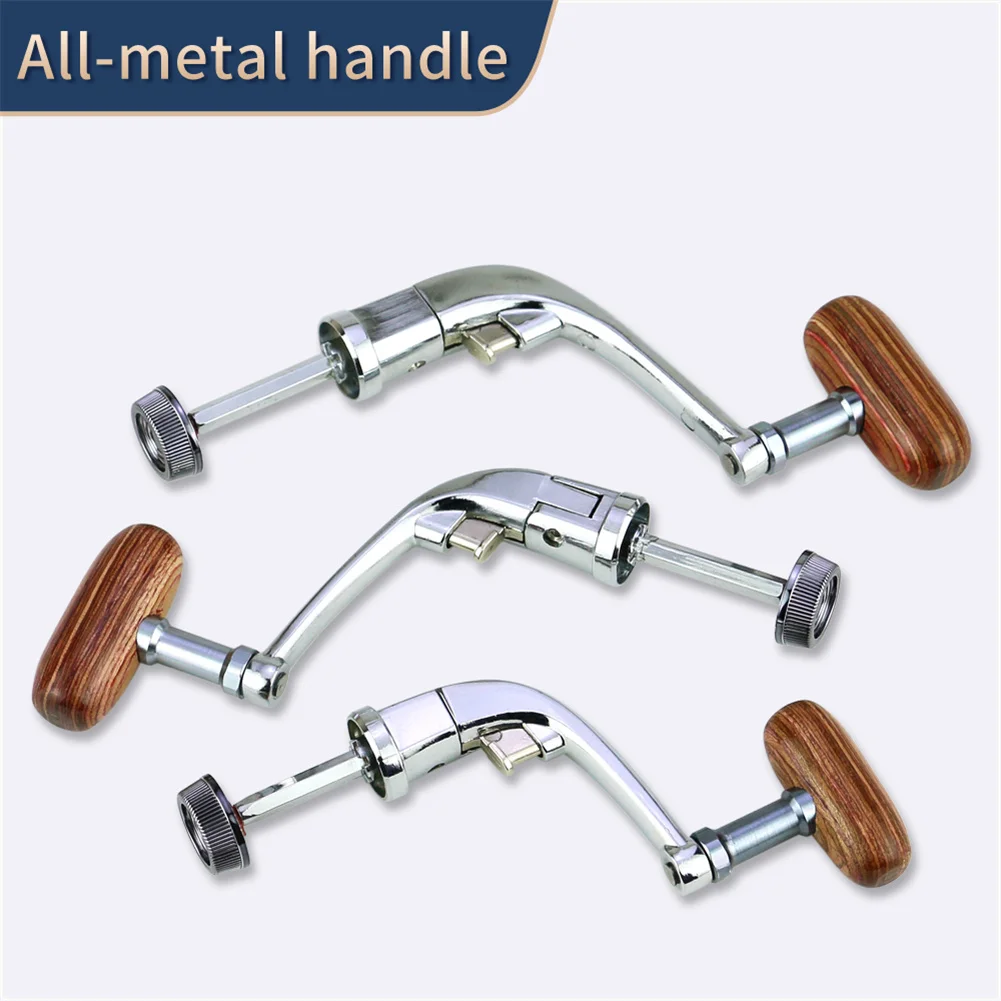 

Universal Metal Handle Fishing Reels Crank Rock Arm Fishing Reel Spinning Grip Metal Folding