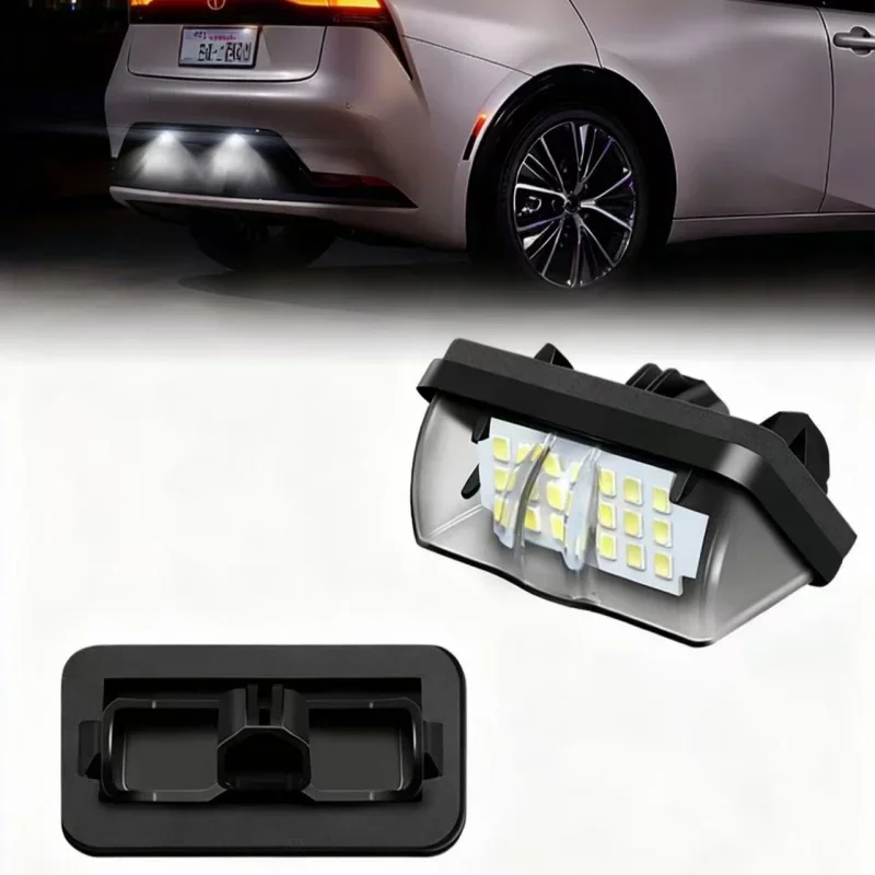 

2pcs 6000K White for Toyota Rav4 Prius ZVW35 2016-2023 2024 2025 Auto Verfire Alphard Parts Led Tail Number License Plate Light