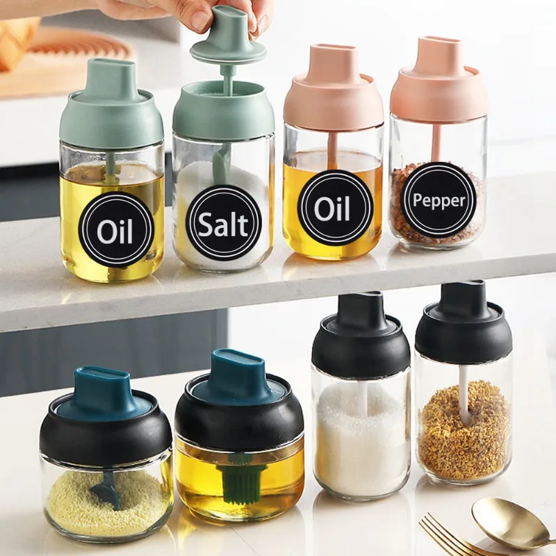 60/120Pcs Round Shape Label Stickers Kitchen Jars Spice Bottle Pantry Food PVC Labels Waterproof Reusable Blackboard Stickers