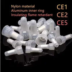 1000PCS CE1 CE2 CE5 Closed End Crimp Caps Electrical Wire Cable Terminals Connectors