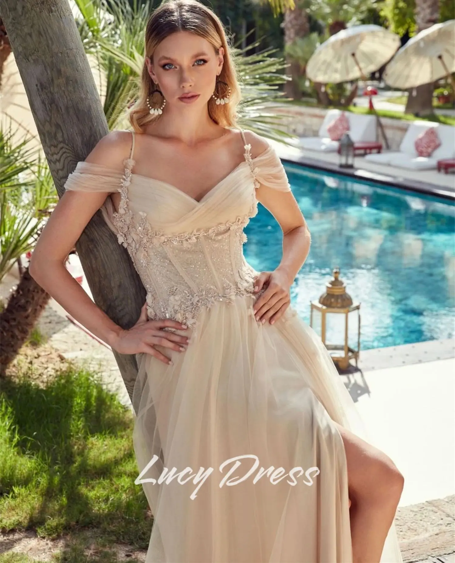 루시 맞춤형 로브 드 칵테일 드레스 특별한 날을위한 이브닝 드레스 웨딩 드레스 해피 샤론 드레스 파티 드레스