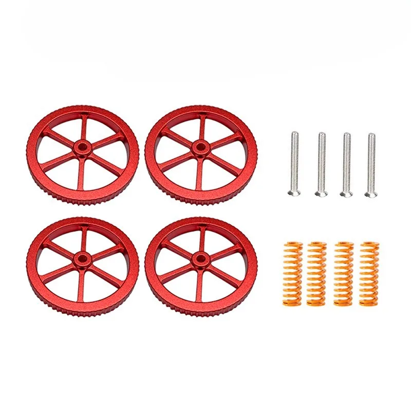 

Красная ручная регулировочная гайка M4 для термостола 3D-принтеров CR10/CR10S: металлическая конструкция, простая регулировка, стабильное и надежное крепление