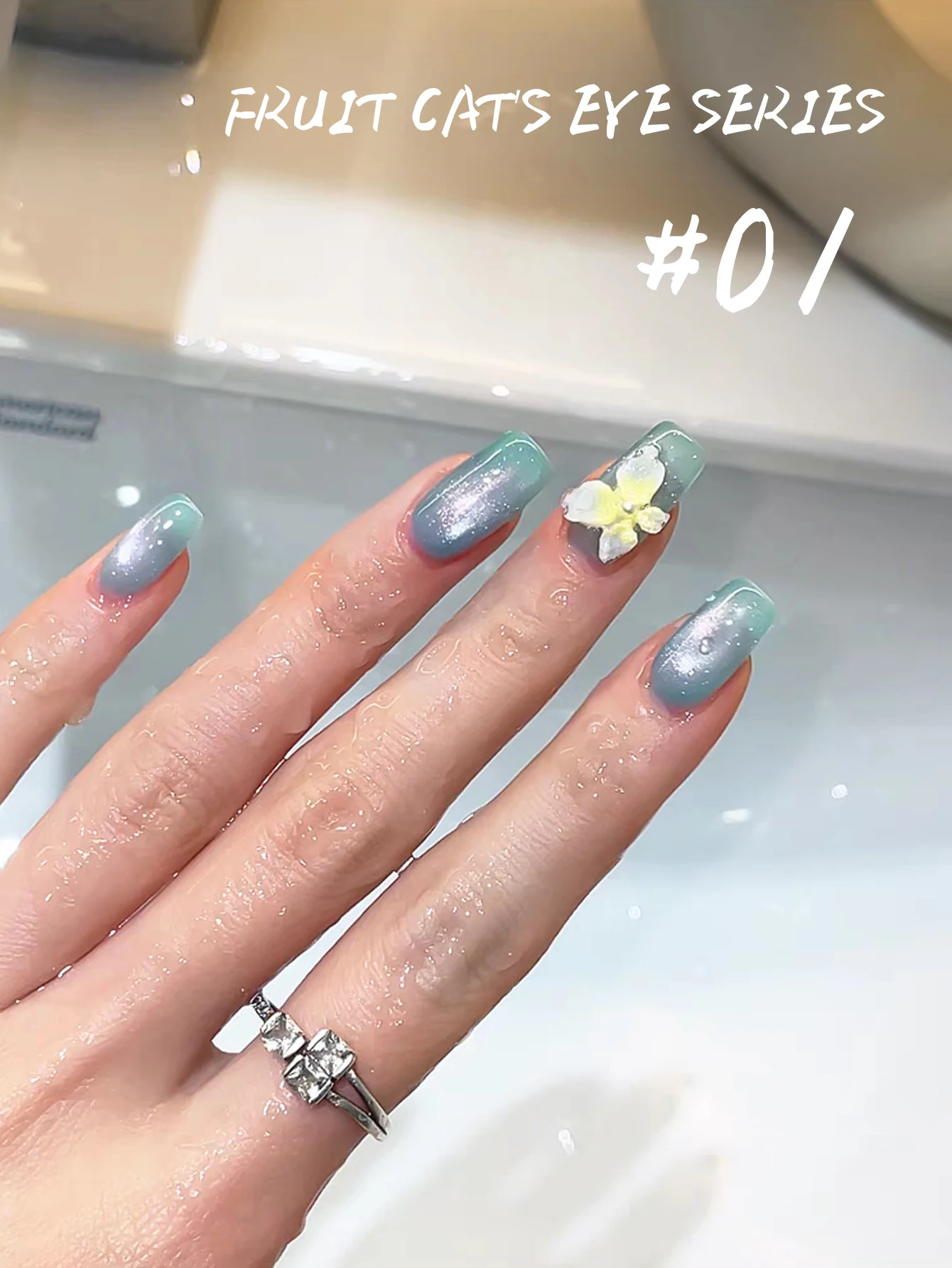 ยาทาเล็บเจลแม่เหล็กผลไม้ 1-6 ชิ้น 12 มล. สีชมพูใส สีเขียว ขายดี ลูกปัดแก้วกึ่งถาวร อุปกรณ์ทำเล็บ