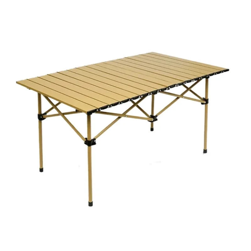 Foldable Carbon Steel Table, Square Desk, Portable, Outdoor, Travel, Hiking, Fishing, Picnic, Camping Supplies, Garden Furniture