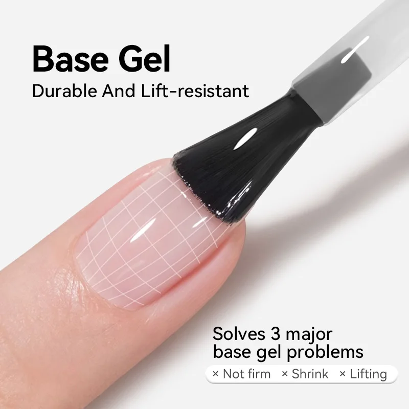 BORN PRETTY 15g Basisgel UV No Wipe Top Coat Gel Nagellack 6 in 1 Nagelkleber Sealer Gel Finish Nail Art Salon Qualität Maniküre