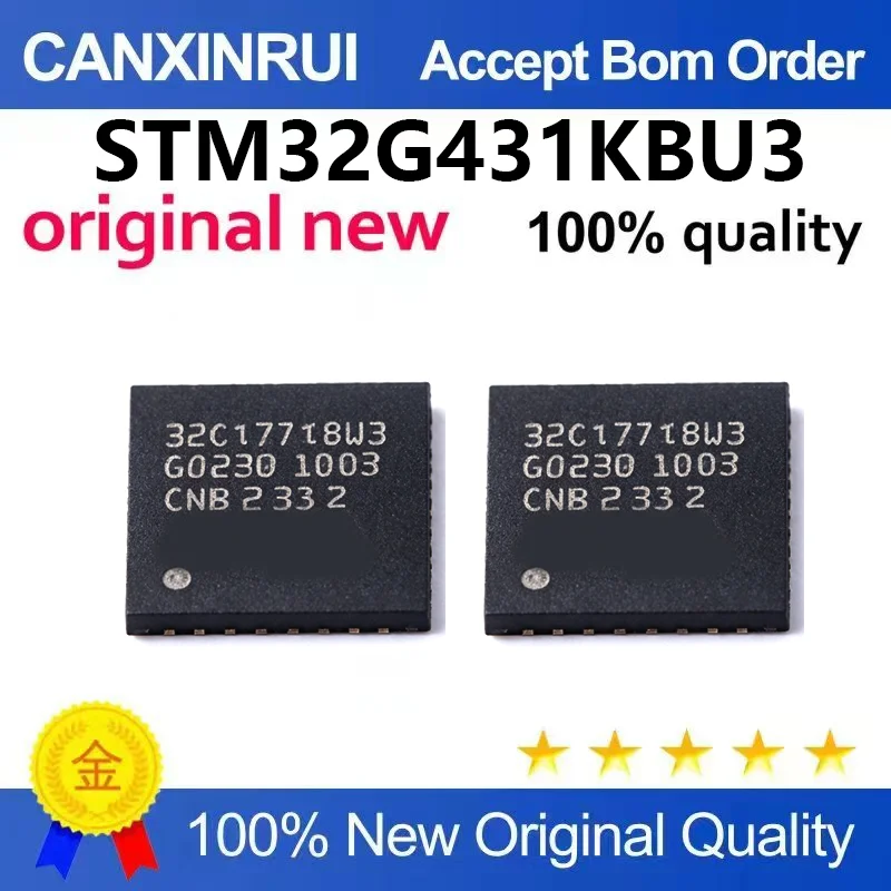 (5pcs-100pcs)Brand new original STM32G431KBU3 UFQFPN-32 ARM Cortex-M4 32-bit microcontroller
