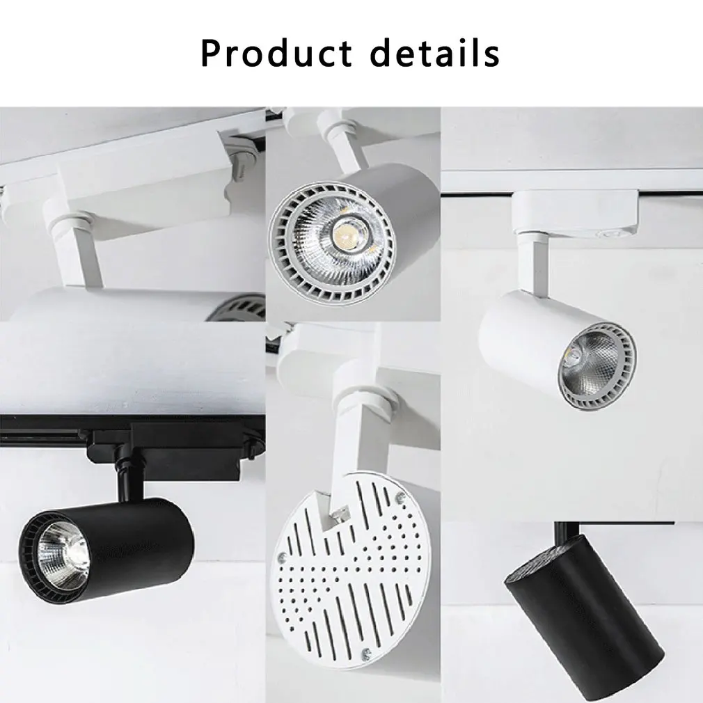 LED Track Light 10W  COB Track Lights Aluminum Rails Track Lighting Fixture For Clothing Store Living Room Home