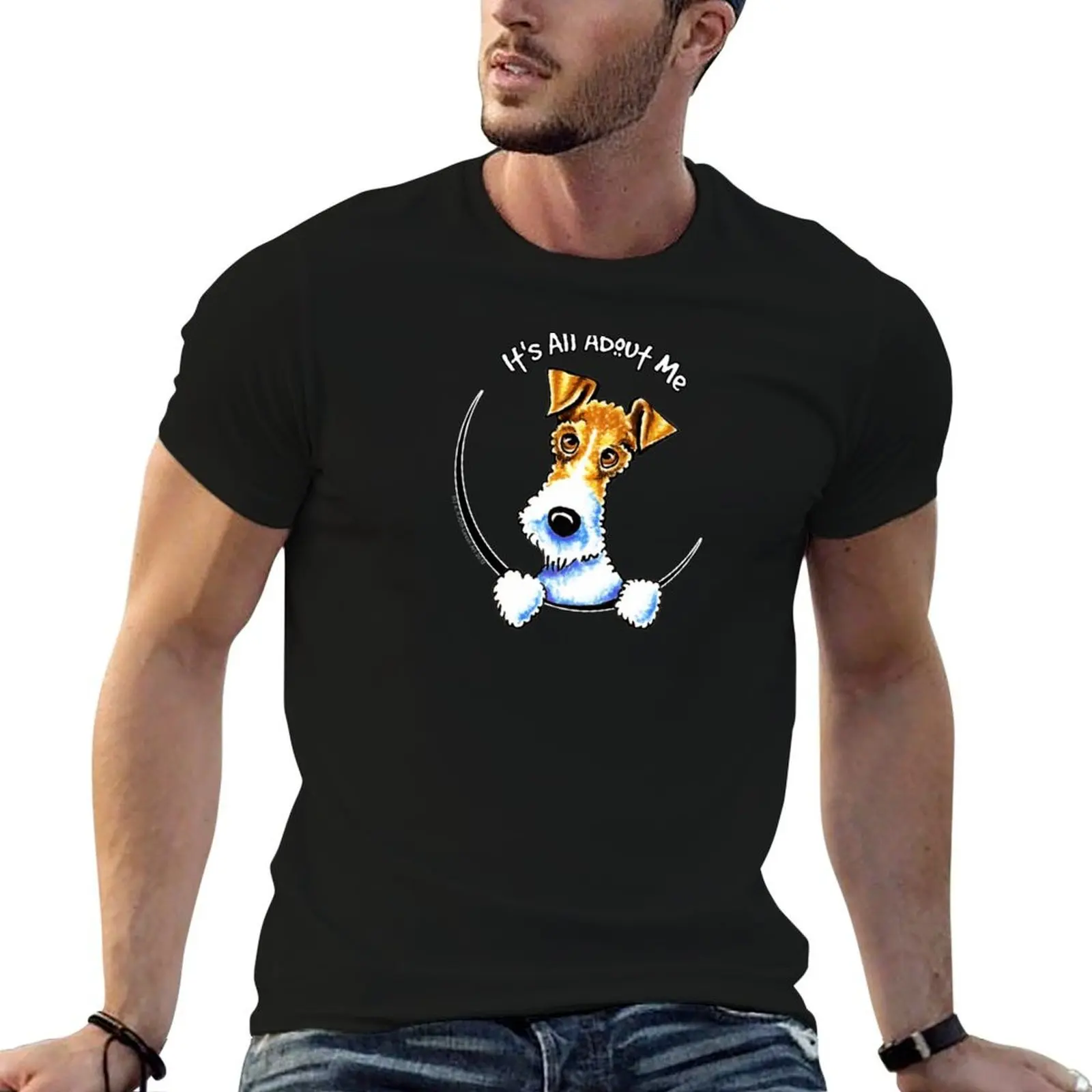 Wire Fox Terrier : Its All About Me T-Shirt t shirt man plain cotton tshirt 100% t shirt personalised T-Shirt