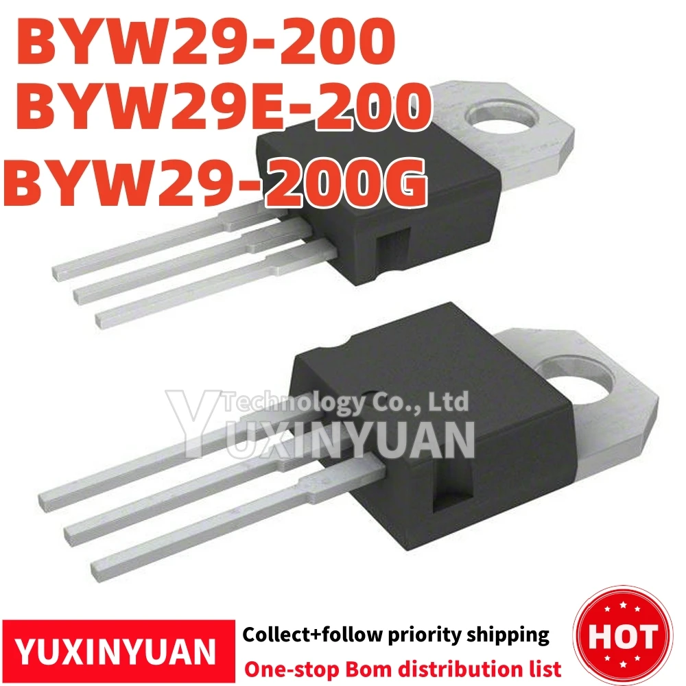 10PCS/LOT BYW29-200 BYW29E-200  BYW29-200G NEW I  IC IN STOCK  100%good YUXINYUAN