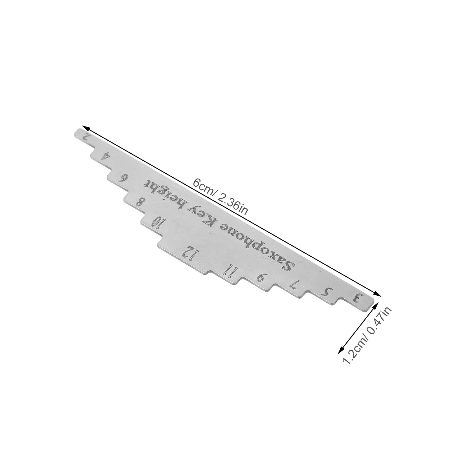Alto Saxophone Key Height Gauge Tool – Precision Metal Sax Repair & Maintenance Accessory for Wind Instruments