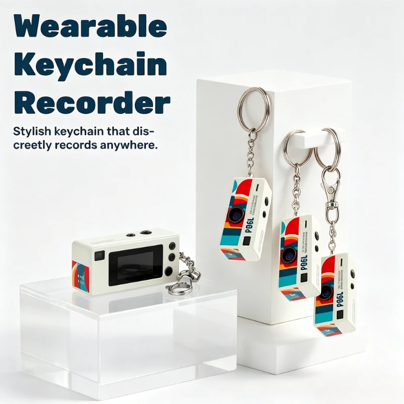 Thumb Camera Mini Keychain Cameras 1080P Full HD Recorder Built-in Flash 130° Wide Angle Lens Portable Outdoor CCD Camer