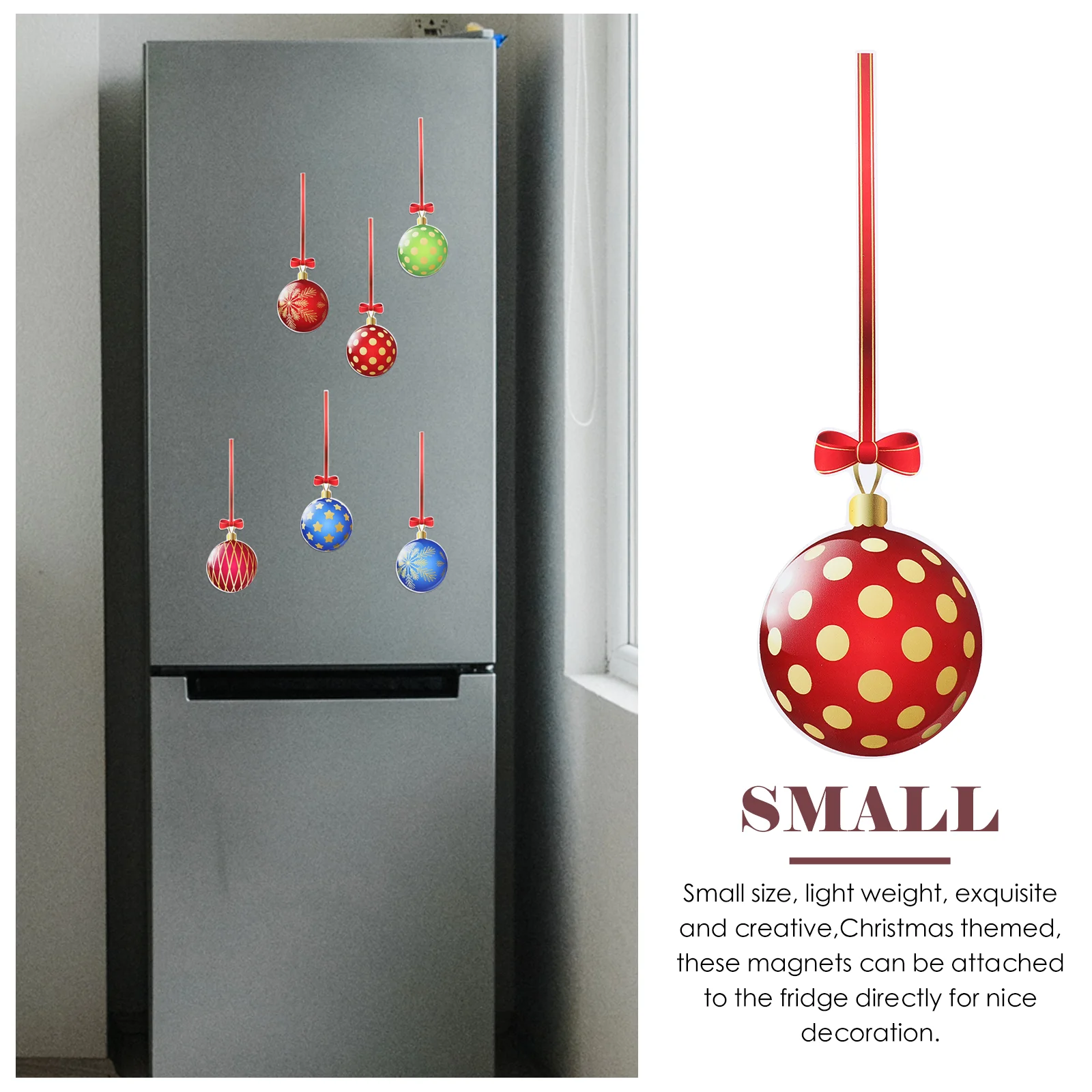 12 Pcs Christmas Magnetic Garage Door Stickers Candy Combination Holiday Decoration Refrigerator Magnets Car